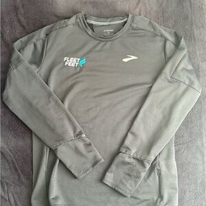 Brooks Olive Long Sleeve Men's Tee